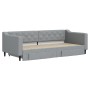 Trundle sofa bed with drawers light gray fabric 90x200 cm by vidaXL, Beds and slatted bases - Ref: Foro24-3197462, Price: 335...