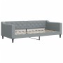 Trundle sofa bed with drawers light gray fabric 90x200 cm by vidaXL, Beds and slatted bases - Ref: Foro24-3197462, Price: 335...