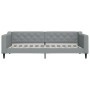 Trundle sofa bed with drawers light gray fabric 90x200 cm by vidaXL, Beds and slatted bases - Ref: Foro24-3197462, Price: 335...