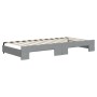 Trundle sofa bed with drawers light gray fabric 90x200 cm by vidaXL, Beds and slatted bases - Ref: Foro24-3197462, Price: 335...