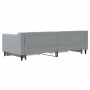 Trundle sofa bed with drawers light gray fabric 90x200 cm by vidaXL, Beds and slatted bases - Ref: Foro24-3197462, Price: 335...