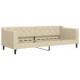 Trundle sofa bed with drawers cream fabric 80x200 cm by vidaXL, Beds and slatted bases - Ref: Foro24-3197461, Price: 311,08 €...