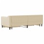 Trundle sofa bed with drawers cream fabric 80x200 cm by vidaXL, Beds and slatted bases - Ref: Foro24-3197461, Price: 311,08 €...