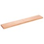 Encimera baño madera maciza tratada marrón claro 180x30x(2-6)cm de vidaXL, Encimeras - Ref: Foro24-3156162, Precio: 97,59 €, ...