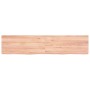 Encimera baño madera maciza tratada marrón claro 180x40x(2-6)cm de vidaXL, Encimeras - Ref: Foro24-3156164, Precio: 119,39 €,...