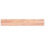 Encimera baño madera maciza tratada marrón claro 200x30x(2-4)cm de vidaXL, Encimeras - Ref: Foro24-3156169, Precio: 87,06 €, ...