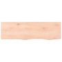 Unbehandelte Badezimmerarbeitsplatte aus Massivholz, 100 x 30 x (2–4) cm von vidaXL, Arbeitsplatten - Ref: Foro24-3156030, Pr...