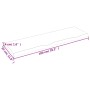 Unbehandelte Badezimmerarbeitsplatte aus Massivholz, 100 x 30 x (2–4) cm von vidaXL, Arbeitsplatten - Ref: Foro24-3156030, Pr...