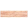 Encimera baño madera maciza tratada marrón claro 200x50x(2-4)cm de vidaXL, Encimeras - Ref: Foro24-3156173, Precio: 129,58 €,...