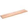 Encimera baño madera maciza tratada marrón claro 200x40x(2-6)cm de vidaXL, Encimeras - Ref: Foro24-3156172, Precio: 130,78 €,...