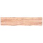 Encimera baño madera maciza tratada marrón claro 200x40x(2-6)cm de vidaXL, Encimeras - Ref: Foro24-3156172, Precio: 130,78 €,...