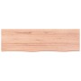 Encimera baño madera maciza tratada marrón claro 100x30x(2-4)cm de vidaXL, Encimeras - Ref: Foro24-3156126, Precio: 49,26 €, ...