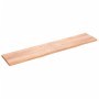 Encimera baño madera maciza tratada marrón claro 200x40x(2-4)cm de vidaXL, Encimeras - Ref: Foro24-3156171, Precio: 109,24 €,...