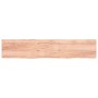 Encimera baño madera maciza tratada marrón claro 200x40x(2-4)cm de vidaXL, Encimeras - Ref: Foro24-3156171, Precio: 109,24 €,...