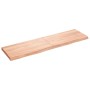 Encimera baño madera maciza tratada marrón claro 180x50x(2-6)cm de vidaXL, Encimeras - Ref: Foro24-3156166, Precio: 141,99 €,...