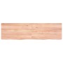 Encimera baño madera maciza tratada marrón claro 180x50x(2-6)cm de vidaXL, Encimeras - Ref: Foro24-3156166, Precio: 140,97 €,...