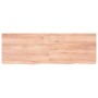 Badezimmerarbeitsplatte aus hellbraun behandeltem Massivholz, 180 x 60 x (2–6) cm von vidaXL, Arbeitsplatten - Ref: Foro24-31...