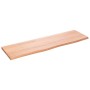 Encimera de baño madera maciza tratada marrón claro 100x30x2 cm de vidaXL, Encimeras - Ref: Foro24-3156125, Precio: 52,84 €, ...