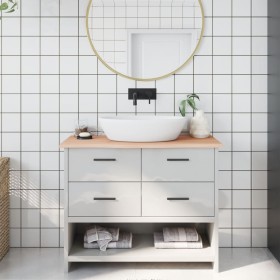 Untreated solid wood bathroom countertop 100x40x2 cm by vidaXL, Countertops - Ref: Foro24-3156032, Price: 56,99 €, Discount: %