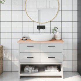 Untreated solid wood bathroom countertop 100x30x2 cm by vidaXL, Countertops - Ref: Foro24-3156029, Price: 45,62 €, Discount: %