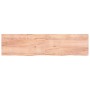 Encimera baño madera maciza tratada marrón claro 200x50x(2-6)cm de vidaXL, Encimeras - Ref: Foro24-3156174, Precio: 154,31 €,...