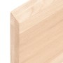 Unbehandelte Badezimmerarbeitsplatte aus Massivholz, 100 x 40 x (2–4) cm von vidaXL, Arbeitsplatten - Ref: Foro24-3156033, Pr...