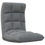 Silla de suelo plegable de tela gris claro de vidaXL, Sillas de suelo - Ref: Foro24-336584, Precio: 88,17 €, Descuento: %