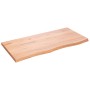 Encimera baño madera maciza tratada marrón claro 100x50x(2-4)cm de vidaXL, Encimeras - Ref: Foro24-3156132, Precio: 71,67 €, ...