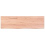 Encimera baño madera maciza tratada marrón claro 100x30x(2-6)cm de vidaXL, Encimeras - Ref: Foro24-3156127, Precio: 60,67 €, ...