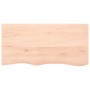 Untreated solid wood bathroom countertop 100x50x(2-4) cm by vidaXL, Countertops - Ref: Foro24-3156036, Price: 79,99 €, Discou...