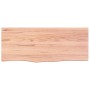 Encimera baño madera maciza tratada marrón claro 100x40x(2-6)cm de vidaXL, Encimeras - Ref: Foro24-3156130, Precio: 95,23 €, ...