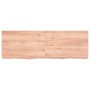 Encimera baño madera maciza tratada marrón claro 120x40x(2-6)cm de vidaXL, Encimeras - Ref: Foro24-3156140, Precio: 127,66 €,...