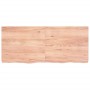 Encimera baño madera maciza tratada marrón claro 140x60x(2-6)cm de vidaXL, Encimeras - Ref: Foro24-3156152, Precio: 129,58 €,...