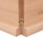 Encimera baño madera maciza tratada marrón claro 120x40x(2-4)cm de vidaXL, Encimeras - Ref: Foro24-3156139, Precio: 71,24 €, ...