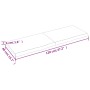 Massivholz-Badezimmerarbeitsplatte, behandelt, hellbraun, 120x40x(2-4)cm von vidaXL, Arbeitsplatten - Ref: Foro24-3156139, Pr...