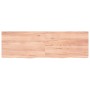 Encimera baño madera maciza tratada marrón claro 160x50x(2-4)cm de vidaXL, Encimeras - Ref: Foro24-3156157, Precio: 106,35 €,...