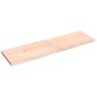 Encimera de baño madera maciza sin tratar 140x40x(2-4) cm de vidaXL, Encimeras - Ref: Foro24-3156051, Precio: 68,99 €, Descue...