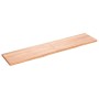 Encimera baño madera maciza tratada marrón claro 180x40x(2-4)cm de vidaXL, Encimeras - Ref: Foro24-3156163, Precio: 98,99 €, ...