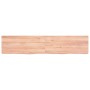 Encimera baño madera maciza tratada marrón claro 140x30x(2-4)cm de vidaXL, Encimeras - Ref: Foro24-3156145, Precio: 64,36 €, ...