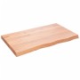 Encimera baño madera maciza tratada marrón claro 100x60x(2-6)cm de vidaXL, Encimeras - Ref: Foro24-3156136, Precio: 98,05 €, ...