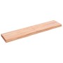 Encimera baño madera maciza tratada marrón claro 140x30x(2-6)cm de vidaXL, Encimeras - Ref: Foro24-3156146, Precio: 79,32 €, ...