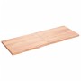 Encimera baño madera maciza tratada marrón claro 160x60x(2-4)cm de vidaXL, Encimeras - Ref: Foro24-3156159, Precio: 123,88 €,...