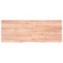 Encimera baño madera maciza tratada marrón claro 160x60x(2-4)cm de vidaXL, Encimeras - Ref: Foro24-3156159, Precio: 123,88 €,...