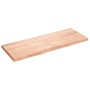 Encimera baño madera maciza tratada marrón claro 160x60x(2-6)cm de vidaXL, Encimeras - Ref: Foro24-3156160, Precio: 145,87 €,...