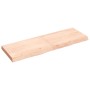 Unbehandelte Badezimmerarbeitsplatte aus Massivholz, 120 x 40 x (2–6) cm von vidaXL, Arbeitsplatten - Ref: Foro24-3156044, Pr...