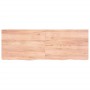 Encimera baño madera maciza tratada marrón claro 140x50x(2-4)cm de vidaXL, Encimeras - Ref: Foro24-3156149, Precio: 94,25 €, ...