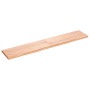 Encimera baño madera maciza tratada marrón claro 160x30x(2-4)cm de vidaXL, Encimeras - Ref: Foro24-3156153, Precio: 72,58 €, ...