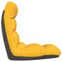 Tumbona de suelo plegable de tela amarillo mostaza de vidaXL, Sillas de suelo - Ref: Foro24-336591, Precio: 86,03 €, Descuent...