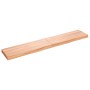 Encimera baño madera maciza tratada marrón claro 160x30x(2-6)cm de vidaXL, Encimeras - Ref: Foro24-3156154, Precio: 88,56 €, ...