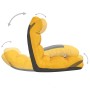 Tumbona de suelo plegable de tela amarillo mostaza de vidaXL, Sillas de suelo - Ref: Foro24-336591, Precio: 86,03 €, Descuent...